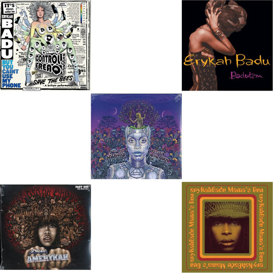 Erykah Badu - But You Caint Use My Phone (Purple LP Vinyl) & New Amerykah Part 1: 4Th World War & New Amerykah Part 2: Return Of Ankh & Baduizm & Mama's Gun