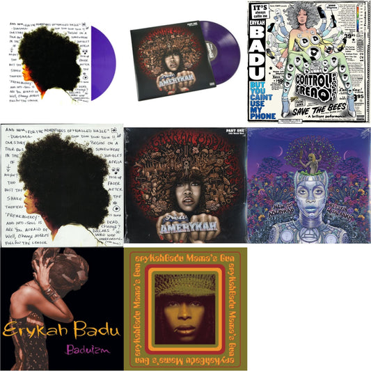 Erykah Badu - Worldwide Underground (Purple LP Vinyl) & New Amerykah Part One (4Th World War) (Purple Vinyl/2LP) & But You Caint Use My Phone (Purple LP Vinyl) & Worldwide Underground & New Amerykah Part 1: 4Th World War & New Amerykah Part 2: Return
