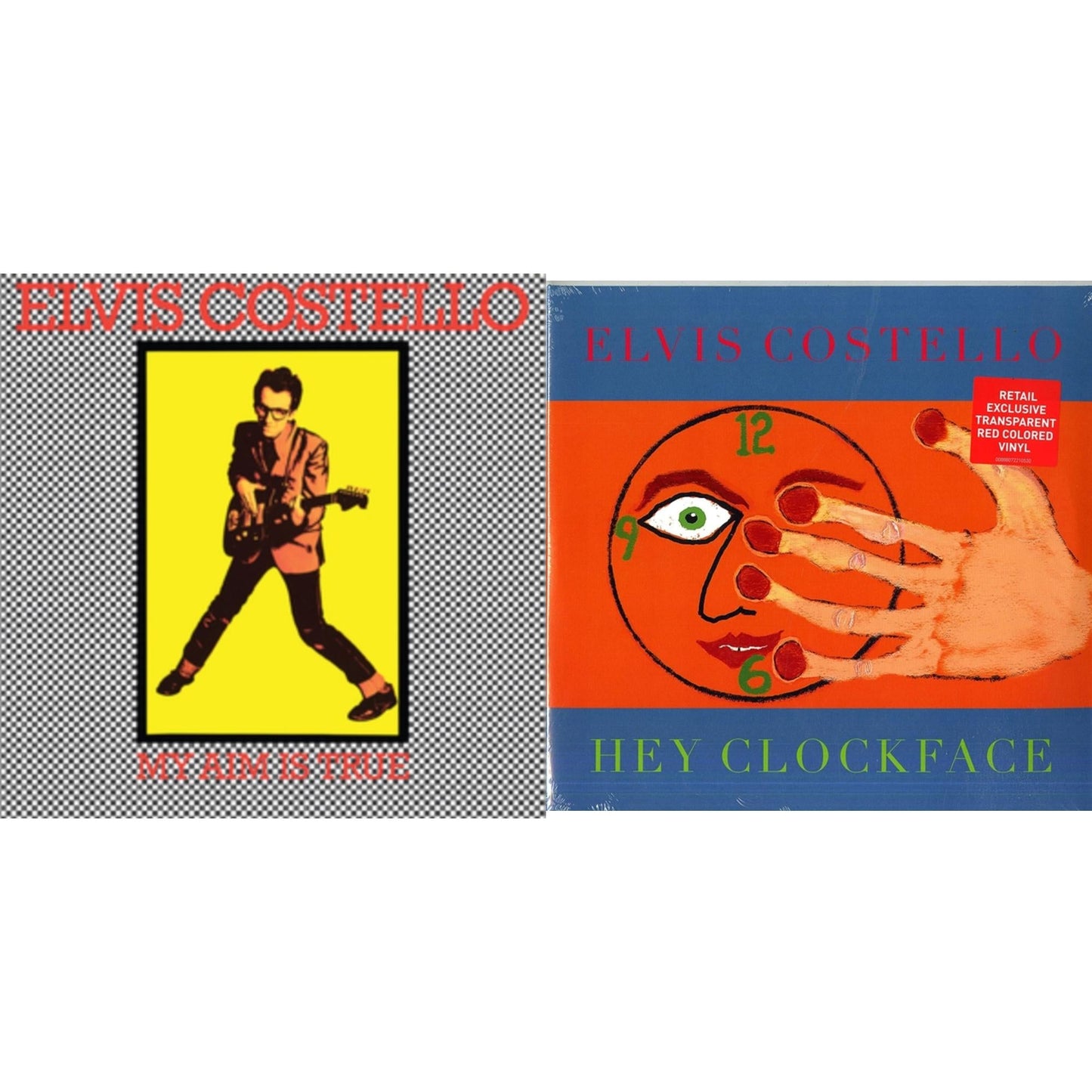 Elvis Costello - My Aim Is True & Hey Clockface (Transparent Red Vinyl/2LP) (I)