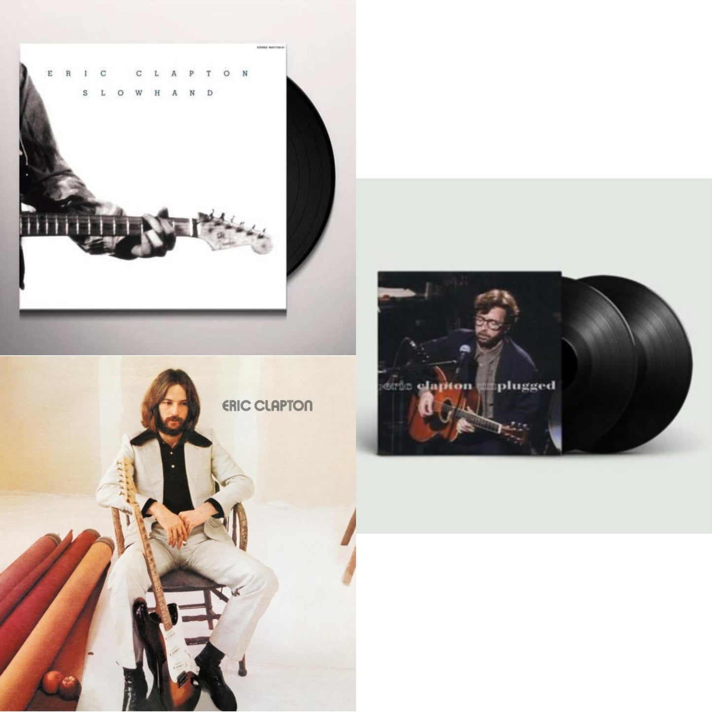 Eric Clapton - Unplugged & Slowhand (35Th Anniversary) & Eric Clapton - LP Vinyl Bundle