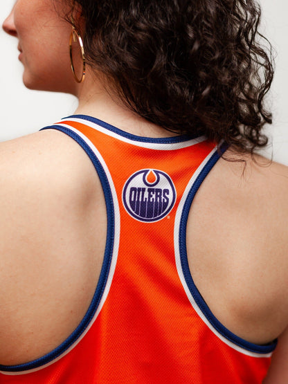 Edmonton Oilers Women's Racerback Hockey Tank