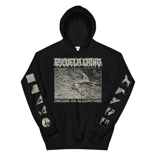 Escuela Grind Origami Unicorn Mens Hoodie