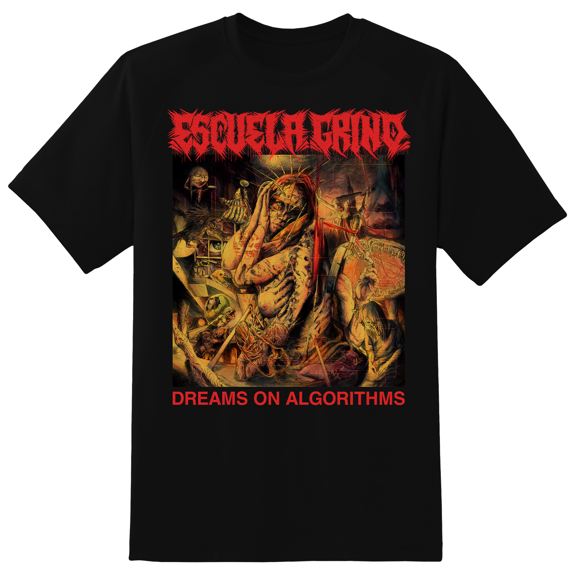 Escuela Grind Dreams on Algorithms Mens T Shirt