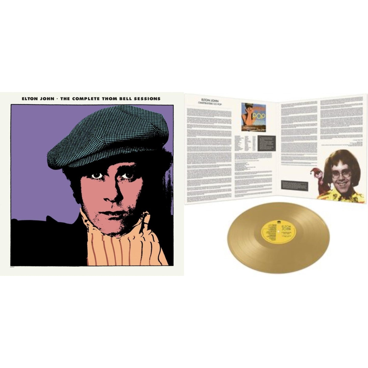 Elton John - Complete Thom Bell Sessions (Ep) (180G/Purple LP Vinyl) & Chartbusters Go Pop - Legendary Covers '69 / '70 (Gold LP Vinyl)
