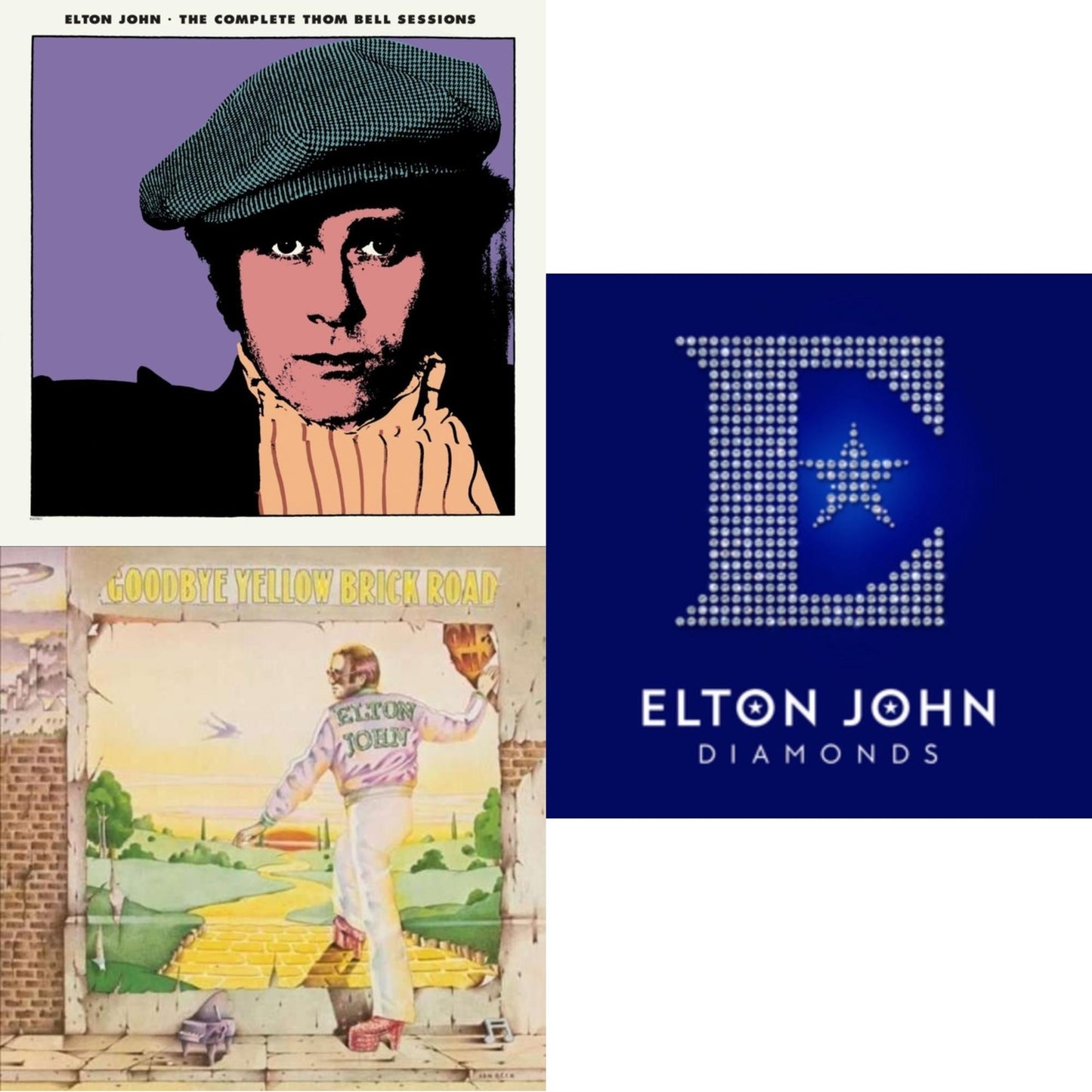 Elton John - Complete Thom Bell Sessions (Ep) (180G/Purple LP Vinyl) & Goodbye Yellow Brick Road & Diamonds (2LP)