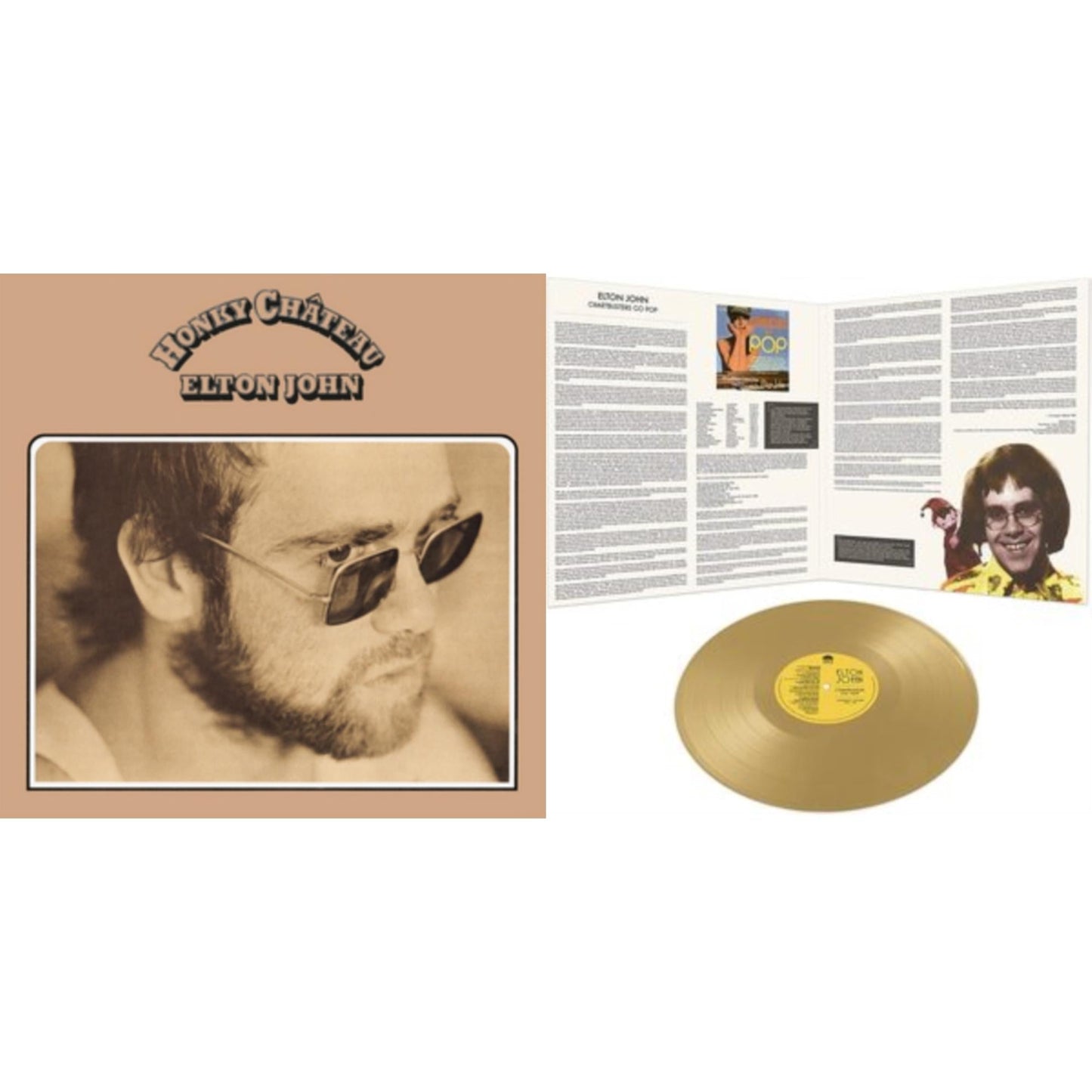 Elton John - Honky Chateau & Chartbusters Go Pop - Legendary Covers '69 / '70 (Gold LP Vinyl)