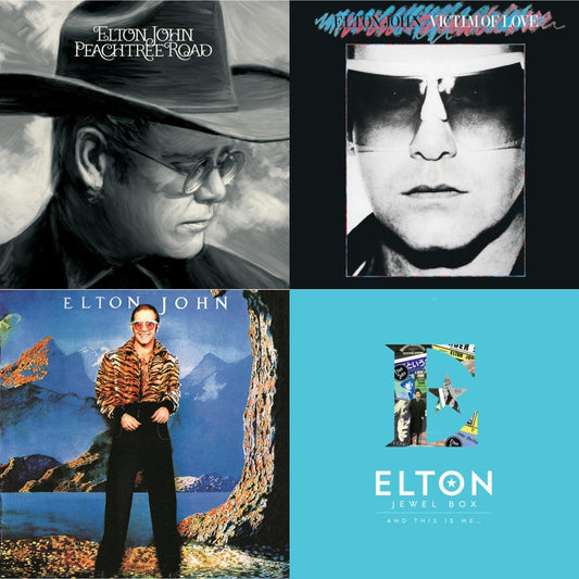 Elton John - Peachtree Road (2LP) & Victim Of Love & Caribou (50Th Anniversary Edition/2LP/Blue Vinyl) & Jewel Box (2LP - And This Is Me)