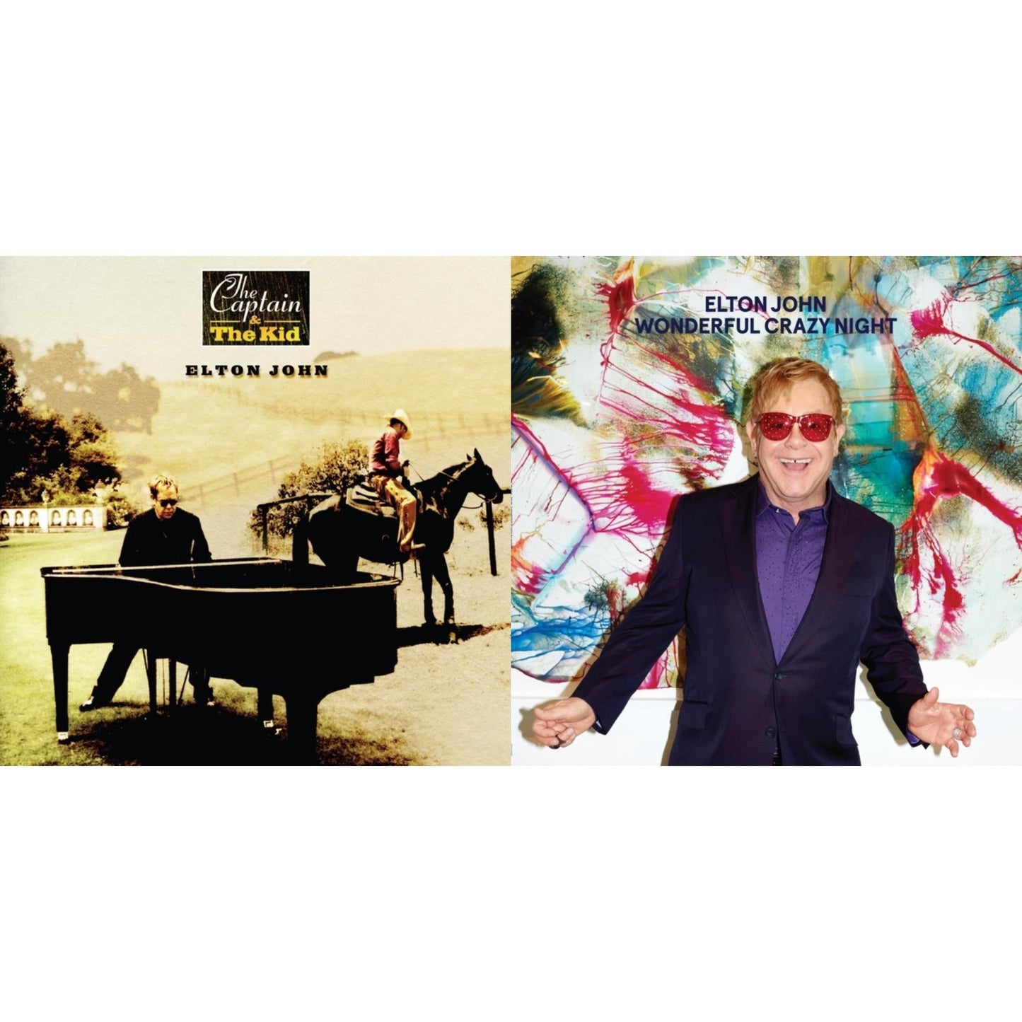 Elton John - Captain & The Kid & Wonderful Crazy Night - LP Vinyl Bundle