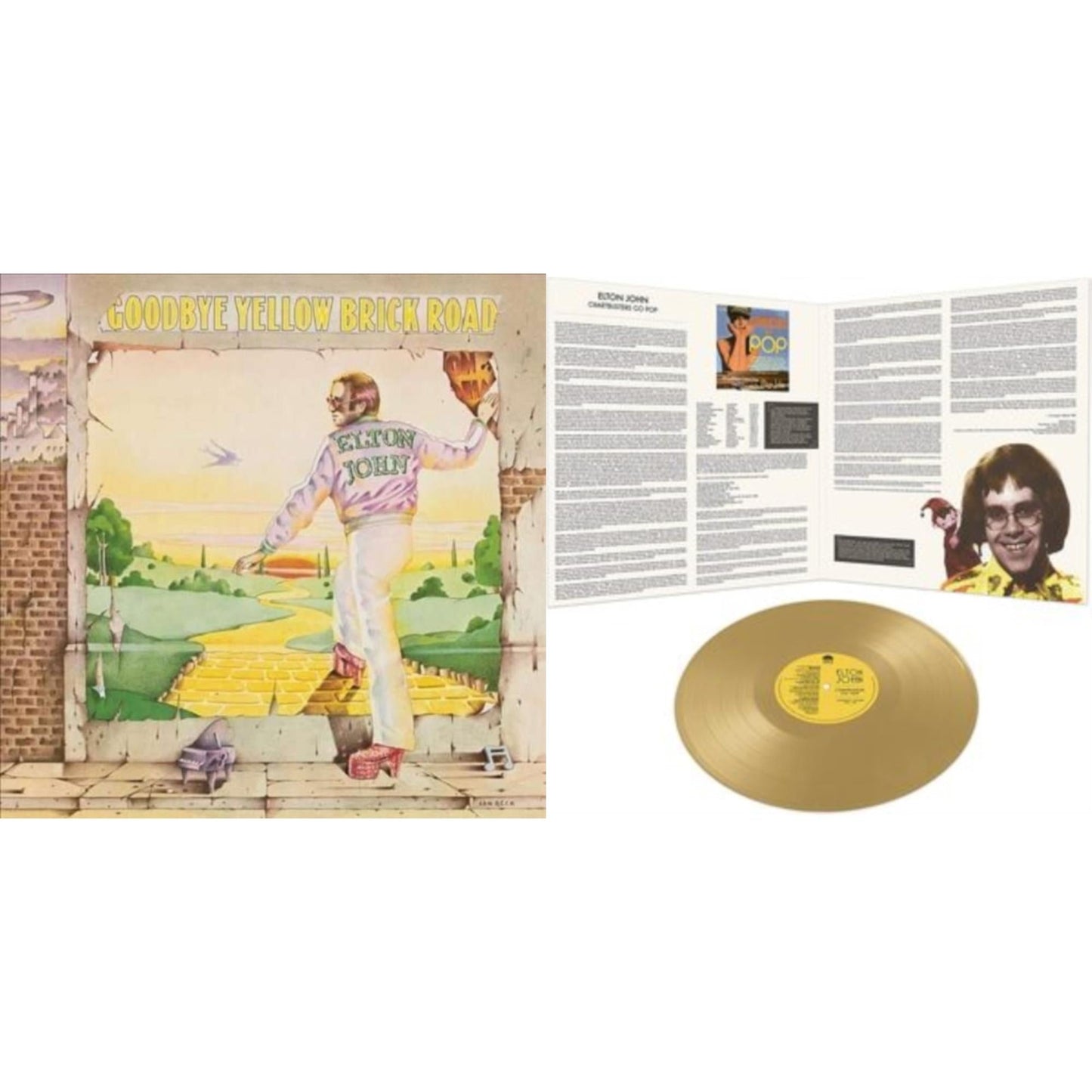 Elton John - Goodbye Yellow Brick Road & Chartbusters Go Pop - Legendary Covers '69 / '70 (Gold LP Vinyl)