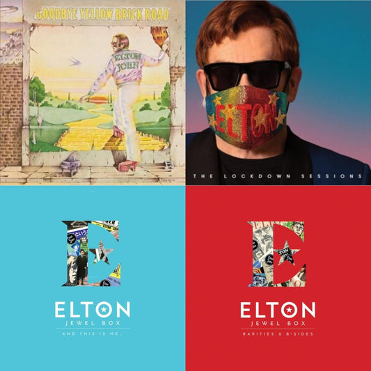 Elton John - Lockdown Sessions (Blue Vinyl/2LP) (X) & Jewel Box (3LP - Rarities & B-Sides) & Jewel Box (2LP - And This Is Me) & Goodbye Yellow Brick Road