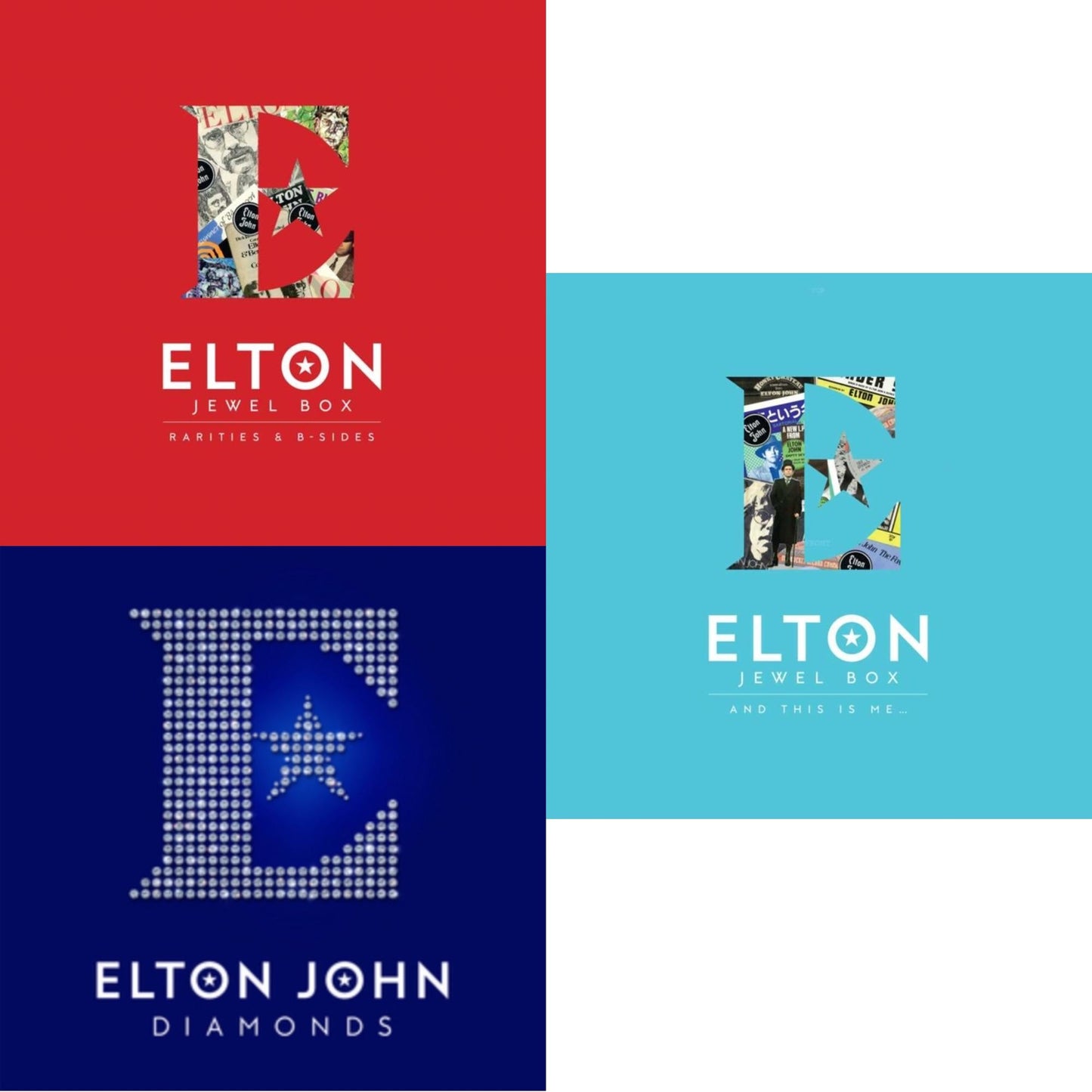 Elton John - Jewel Box (3LP - Rarities & B-Sides) & Jewel Box (2LP - And This Is Me) & Diamonds (2LP)