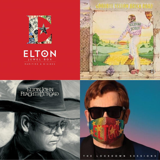 Elton John - Lockdown Sessions (Blue Vinyl/2LP) (X) & Peachtree Road (2LP) & Jewel Box (3LP - Rarities & B-Sides) & Goodbye Yellow Brick Road
