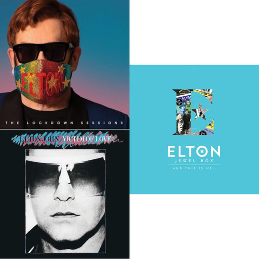 Elton John - Lockdown Sessions (Blue Vinyl/2LP) (X) & Victim Of Love & Jewel Box (2LP - And This Is Me)