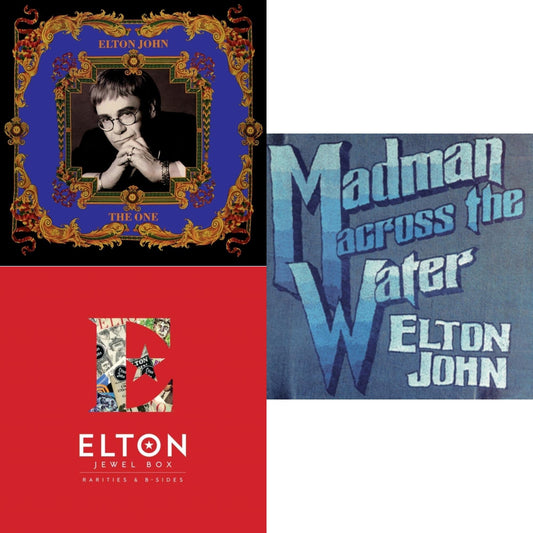Elton John - One (2LP) & Jewel Box (3LP - Rarities & B-Sides) & Madman Across The Water (LP)