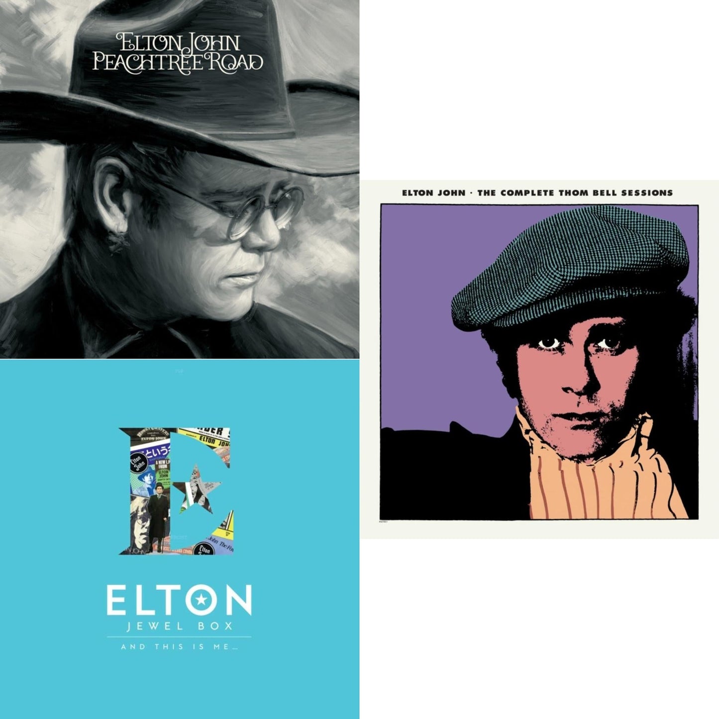 Elton John - Complete Thom Bell Sessions (Ep) (180G/Purple LP Vinyl) & Peachtree Road (2LP) & Jewel Box (2LP - And This Is Me)