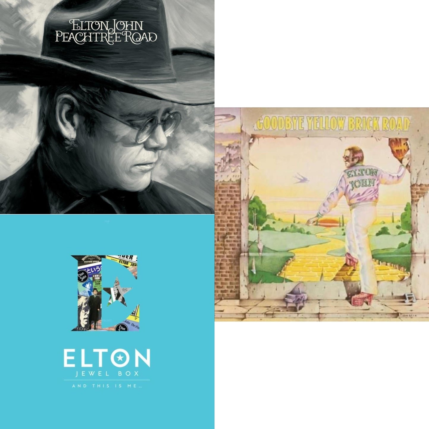 Elton John - Peachtree Road (2LP) & Jewel Box (2LP - And This Is Me) & Goodbye Yellow Brick Road