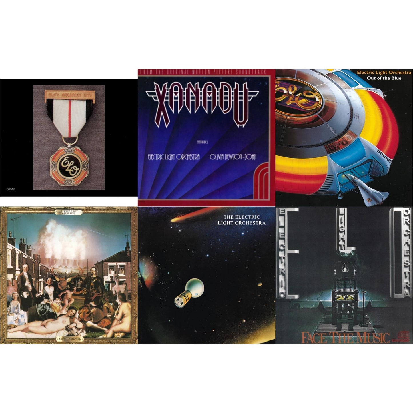 Electric Light Orchestra - Greatest Hits & Xanadu - Original Motion Picture Soundtrack & Out Of The Blue & Secret Messages & Elo 2 & Face The Music - CD Bundle