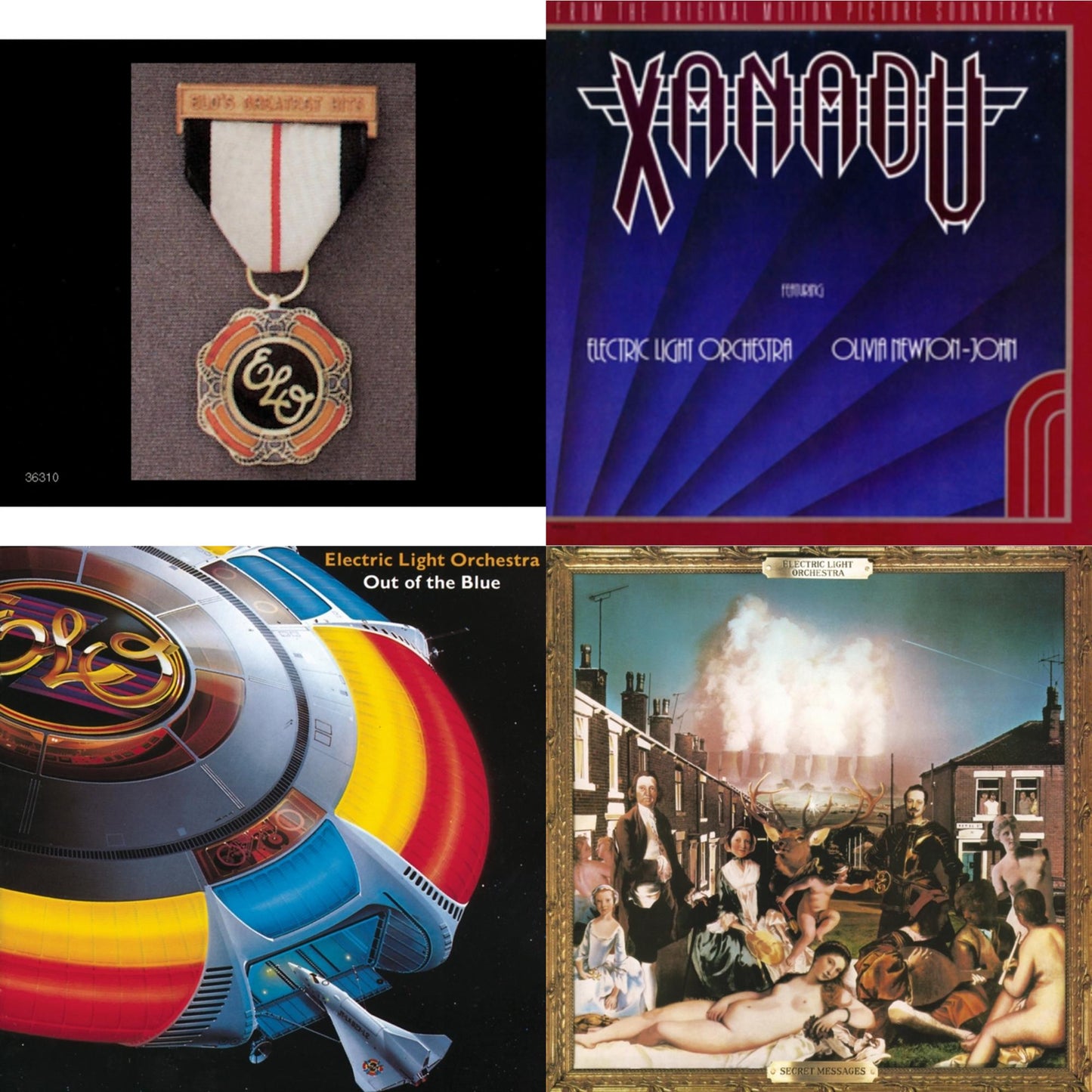 Electric Light Orchestra - Greatest Hits & Xanadu - Original Motion Picture Soundtrack & Out Of The Blue & Secret Messages - CD Bundle