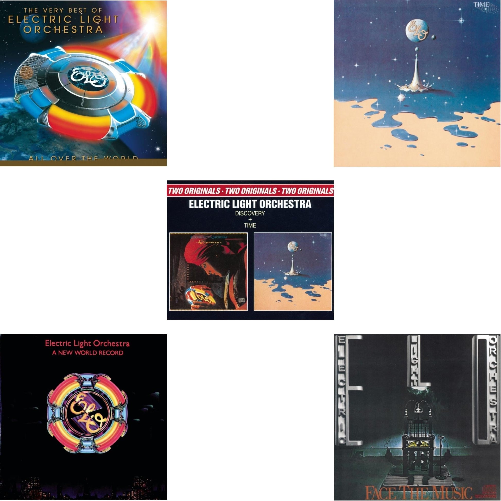 Electric Light Orchestra - All Over The World: Very Best Of & New World Record & Discovery & Time & Face The Music - CD Bundle