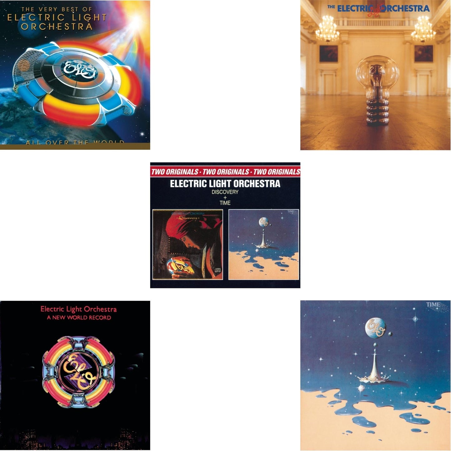 Electric Light Orchestra - All Over The World: Very Best Of & New World Record & Discovery & No Answer & Time - CD Bundle