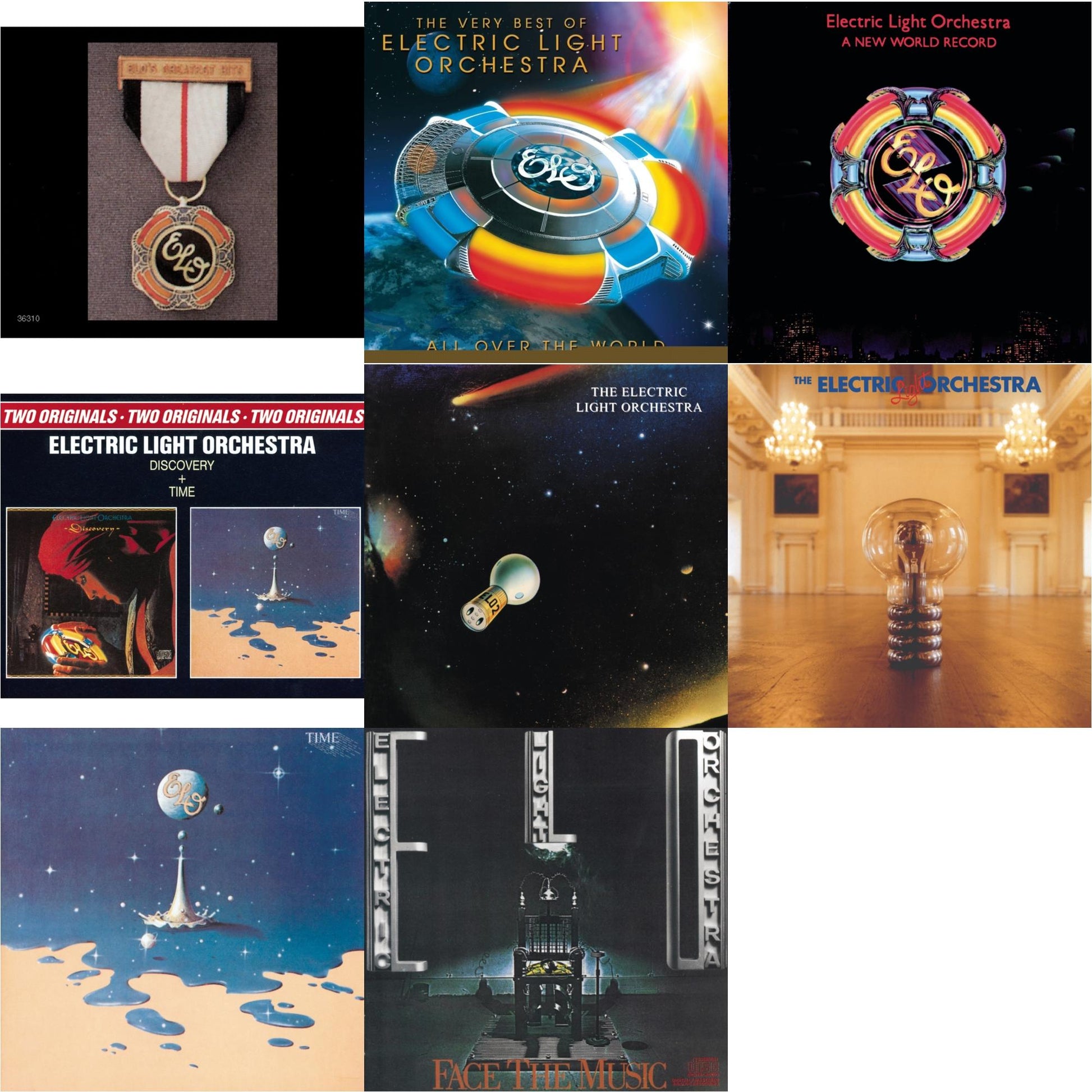 Electric Light Orchestra - Greatest Hits & All Over The World: Very Best Of & New World Record & Discovery & Elo 2 & No Answer & Time & Face The Music - CD Bundle