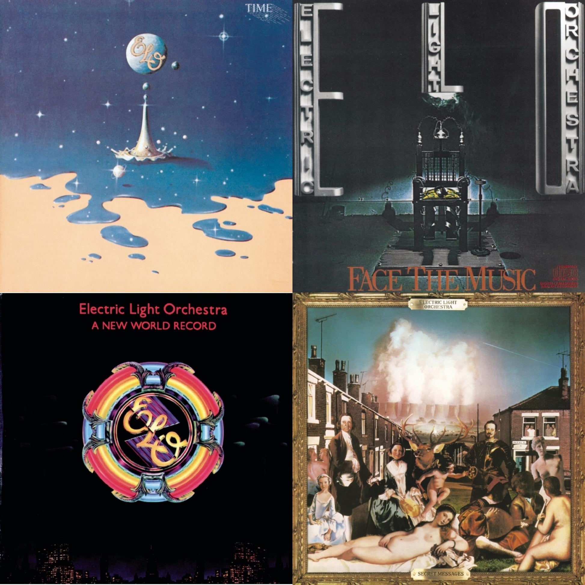 Electric Light Orchestra - Secret Messages & New World Record & Time & Face The Music - CD Bundle
