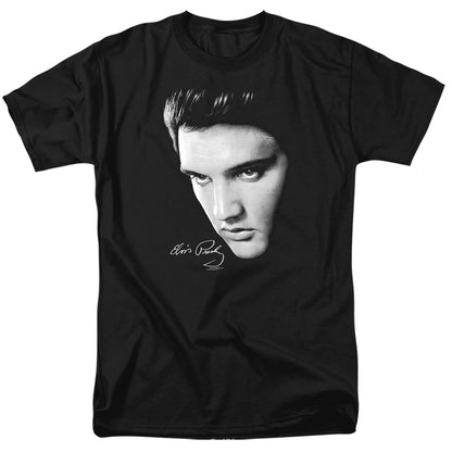 Elvis Presley Face Mens T Shirt Black