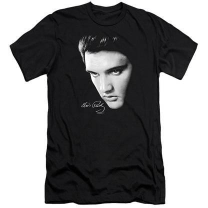 Elvis Presley Face Premium Bella Canvas Slim Fit Mens T Shirt Black