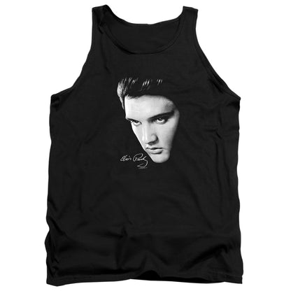 Elvis Presley Face Mens Tank Top Shirt Black