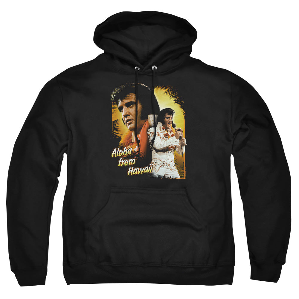 Elvis Presley Aloha Mens Hoodie Black