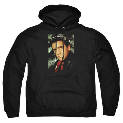 Elvis Presley Red Scarf Mens Hoodie Black