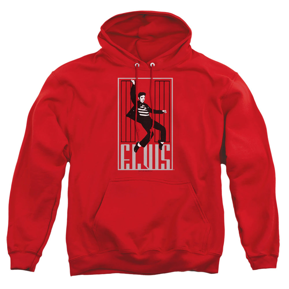 Elvis Presley One Jailhouse Mens Hoodie Red