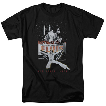 Elvis Presley Las Vegas Mens T Shirt Black