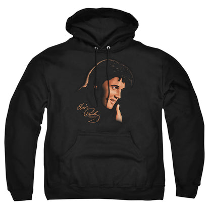 Elvis Presley Warm Portrait Mens Hoodie Black Officially Licensed