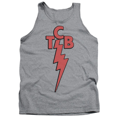 Elvis Presley Tcb Mens Tank Top Shirt Athletic Heather