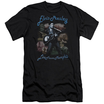 Elvis Presley Memphis Premium Bella Canvas Slim Fit Mens T Shirt Black