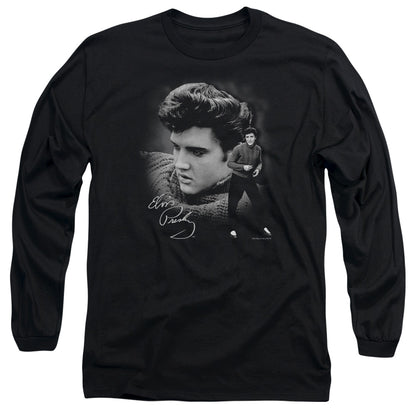 Elvis Presley Sweater Mens Long Sleeve Shirt Black