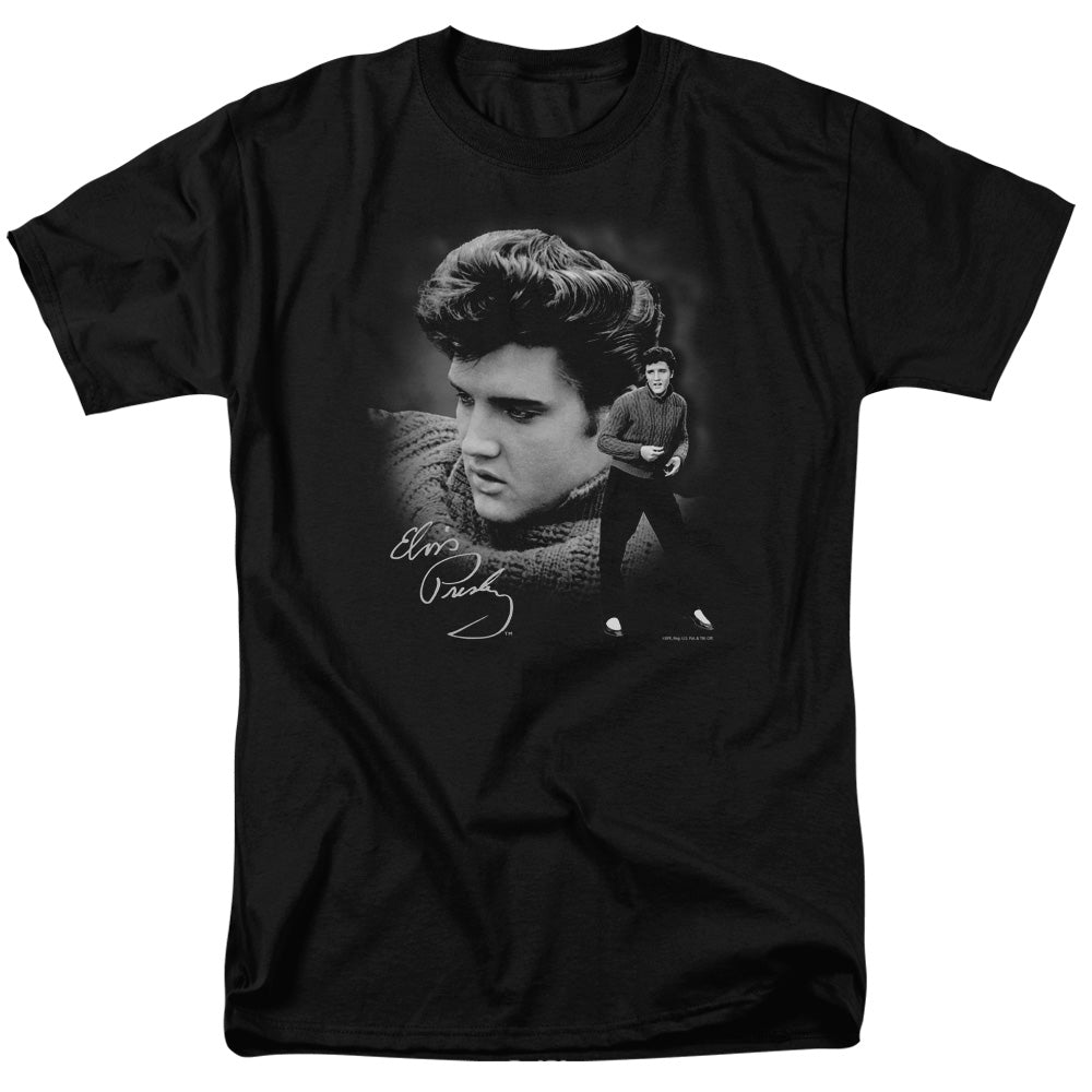 Elvis Presley Sweater Mens T Shirt Black