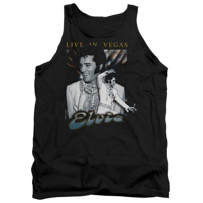 Elvis Presley Live In Vegas Mens Tank Top Shirt Black