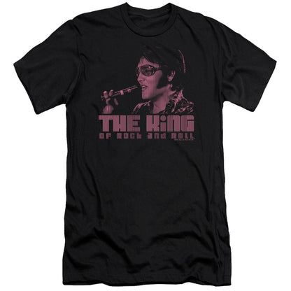 Elvis Presley The King Premium Bella Canvas Slim Fit Mens T Shirt Black