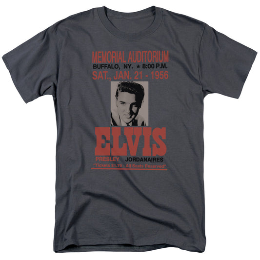 Elvis Presley Buffalo 1956 Mens T Shirt Charcoal