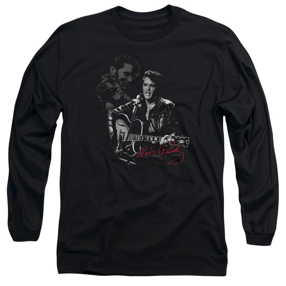 Elvis Presley Show Stopper Mens Long Sleeve Shirt Black