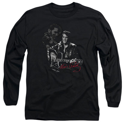 Elvis Presley Show Stopper Mens Long Sleeve Shirt Black Officially Licensed Officially Licensed