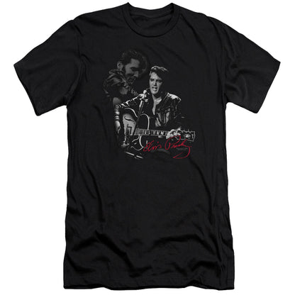 Elvis Presley Show Stopper Premium Bella Canvas Slim Fit Mens T Shirt Black