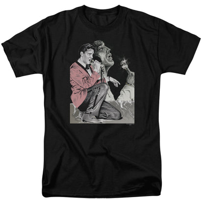 Elvis Presley Rock N Roll Smoke Mens T Shirt Black