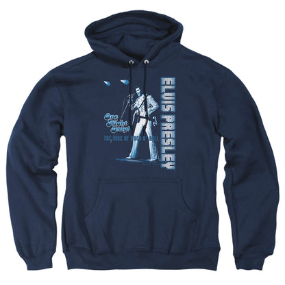 Elvis Presley One Night Only Mens Hoodie Navy Officially Licensed