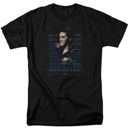 Elvis Presley Icon Mens T Shirt Black