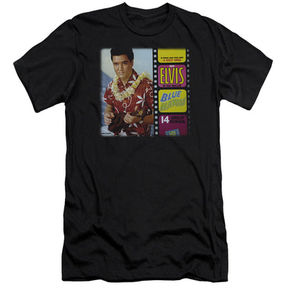 Elvis Presley Blue Hawaii Album Premium Bella Canvas Slim Fit Mens T Shirt Black