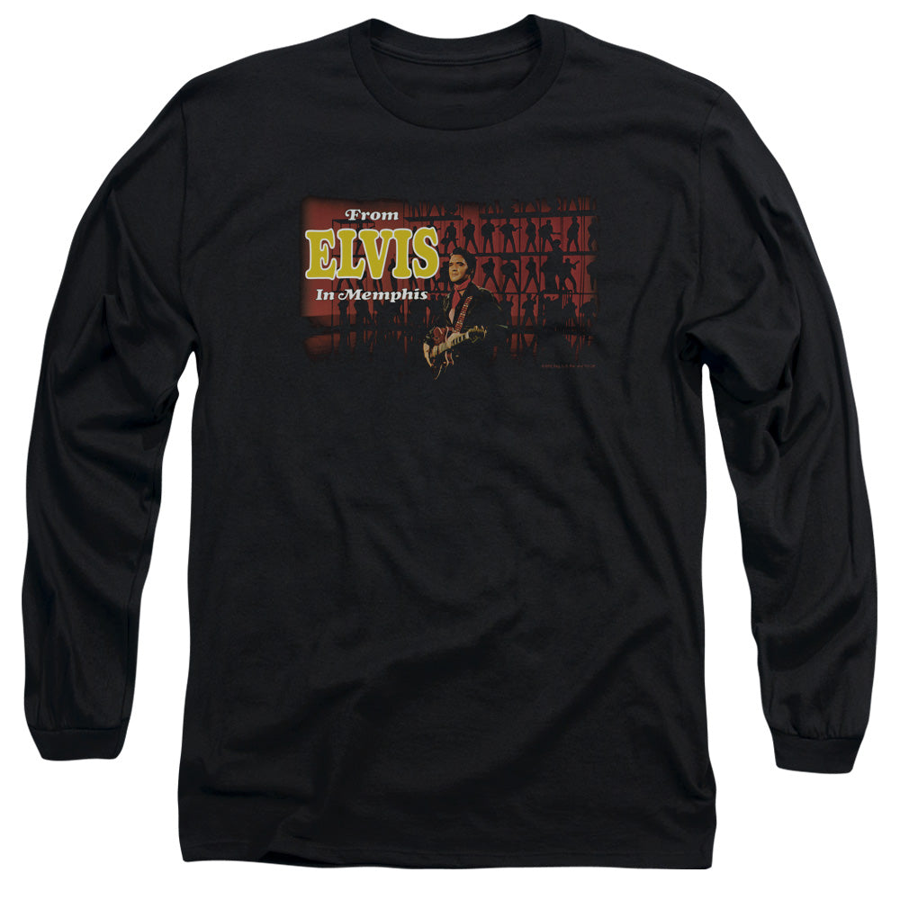 Elvis Presley From Elvis In Memphis Mens Long Sleeve Shirt Black Officially Licensed Officially Licensed