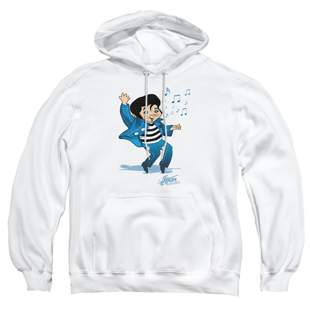 Elvis Presley Lil Jailbird Mens Hoodie White Officially Licensed